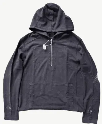 Chrome Hearts Embroidered Quarter-Zip Hoodie