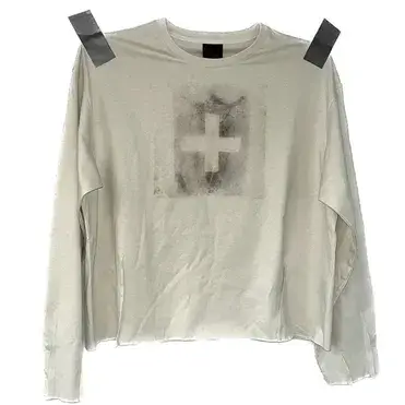 noEmosen White Cross Long Sleeve