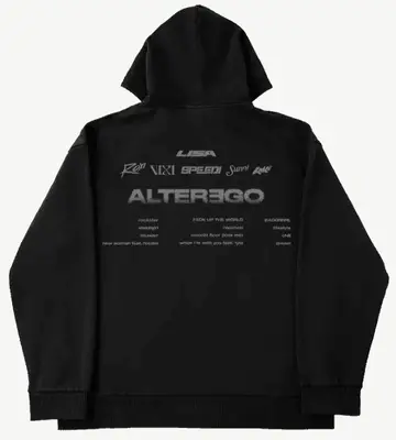 ALTEREGO Tour/Pop‑Up Zip Hoodie – Back Print