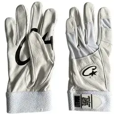 Corteiz Leather Gloves White