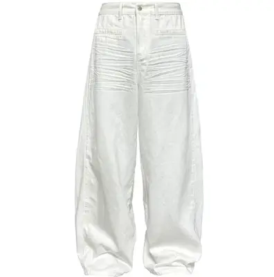 JCAESAR Baggy White Denim Jeans