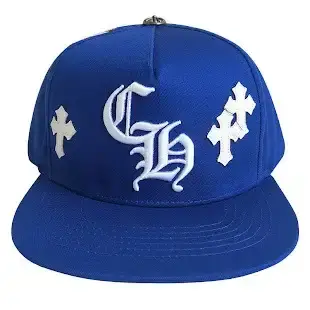 Chrome Hearts Blue Cross Patch Hat