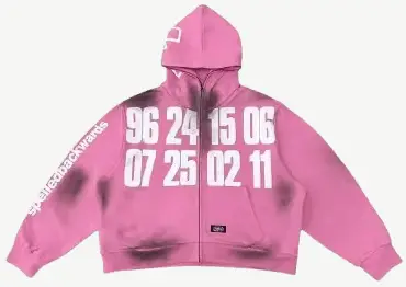 Spelled Backwards Pink Number Hoodie
