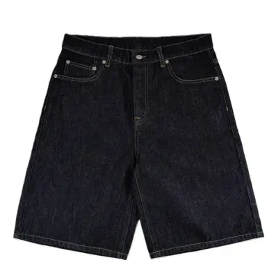 Mobius Basic Denim Shorts Dark Blue