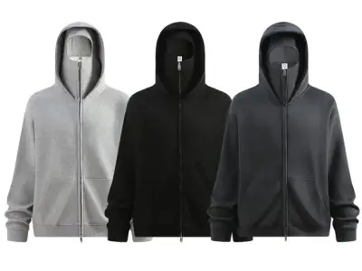 Unbranded Facemask Zip-Up Hoodies
