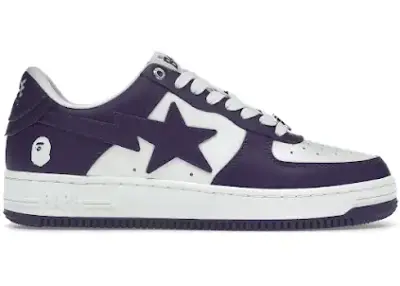 A Bathing Ape Bape Sta White Purple