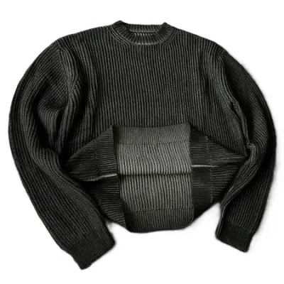 Mobius Moss Green Knit Sweater