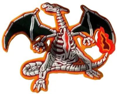 3D Skeleton Charizard Carpet