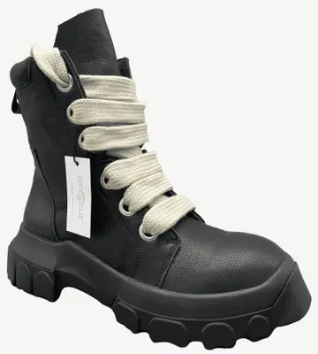 Rick Owens Bozo Tractor Boots Jumbo Lace