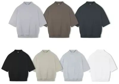 Unbranded Oversized 3/4 Sleeve Blank Tees