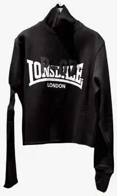 Prototypes Opium Yvl Style Black High-Neck Printed Air Layer Long-Sleeved Sweatshirt, Same Style for Men and Women