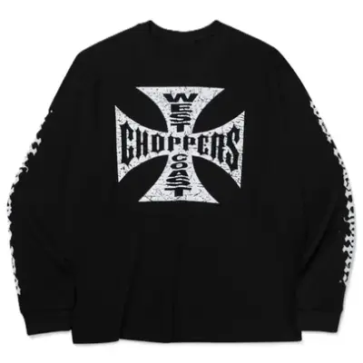 West Coast Choppers Black Waffle Long Sleeve Tee