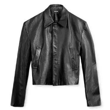 Vuja De Dual-Zip Leather Jacket