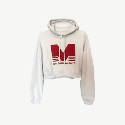 Mowalola Am I a Mowa Fan Cropped Hoodie