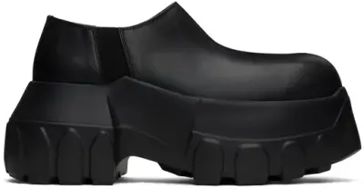 Rick Owens Black Porterville Mega Tractor Loafers