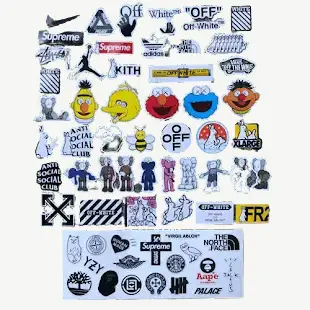 Various Hypebeast Stickers