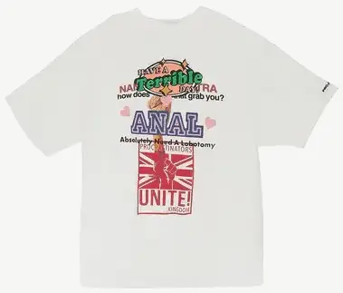 Project GR Mixed Printed Vintage White T-Shirt