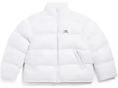 Balenciaga 3B Sports Icon Ski Puffer White