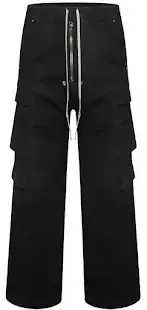 Rick Owens DRKSHDW Double Cargo Jumbo Belas Black