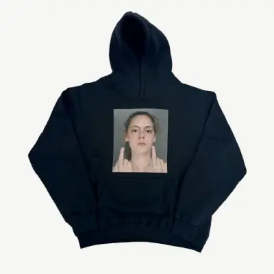 Mugshot Graphic Pullover Hoodie – Carti/Narcissist Style