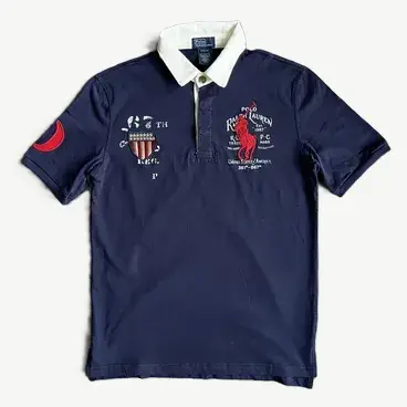 Polo Ralph Lauren Vintage Navy Blue USA Polo