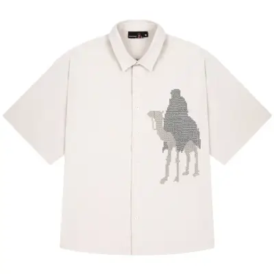 Derschutze Camel Button Up Shirt